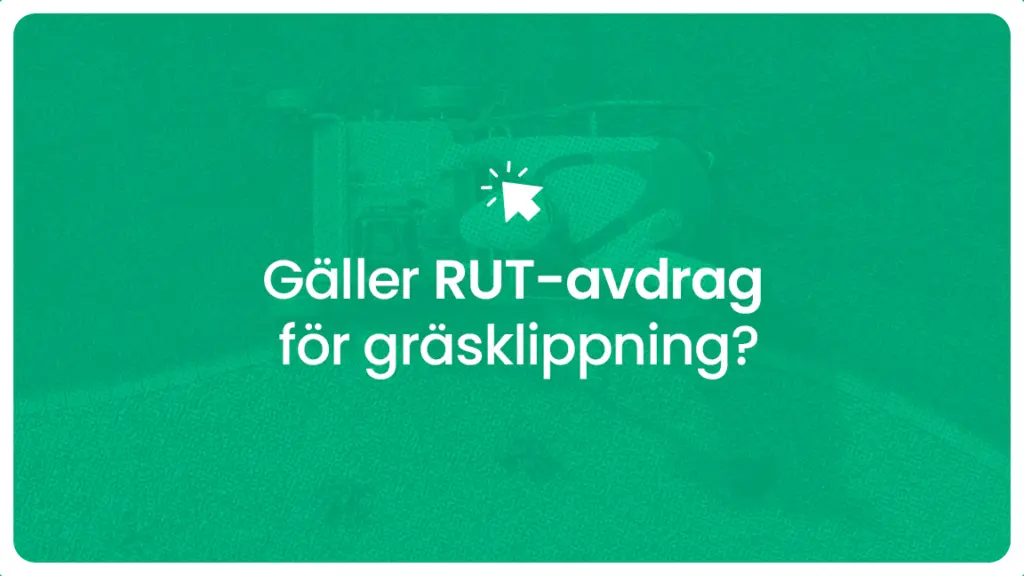 Galler rut avdrag for grasklippning