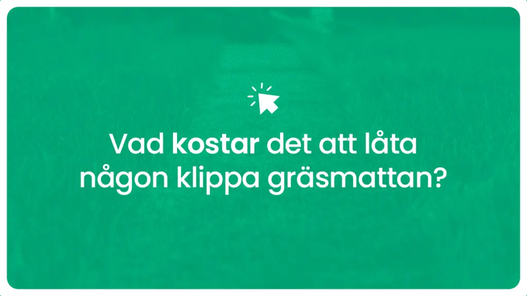 Vad kostar det att lata nagon klippa grasmattan