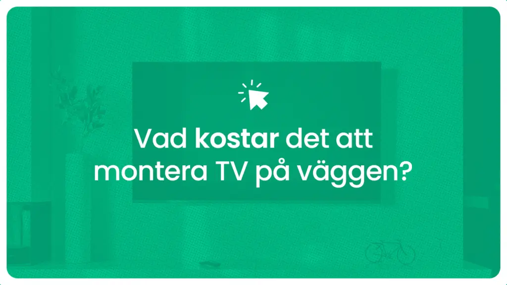 Vad kostar det att montera tv pa vaggen