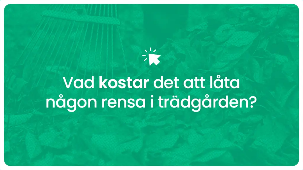 Vad kostar det att lata nagon rensa i tradgarden