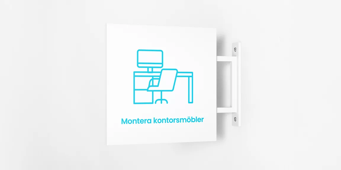 Montera kontorsmobler