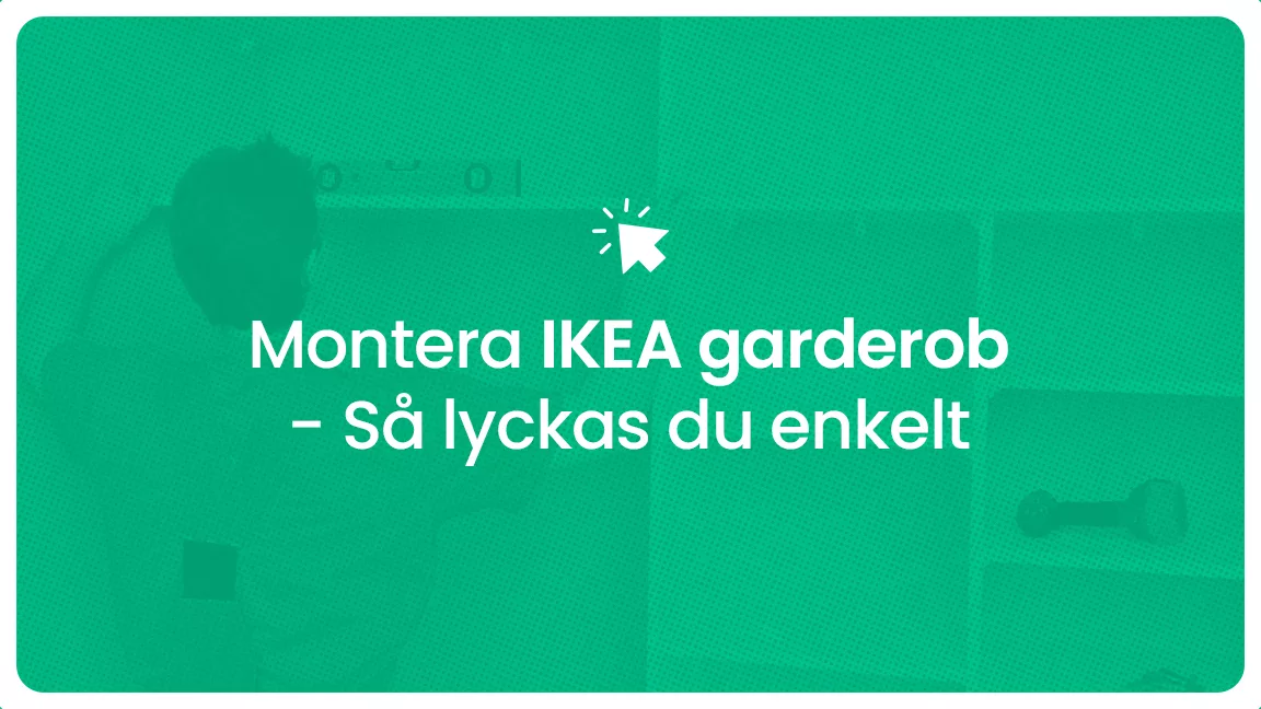 Montera ikea garderob