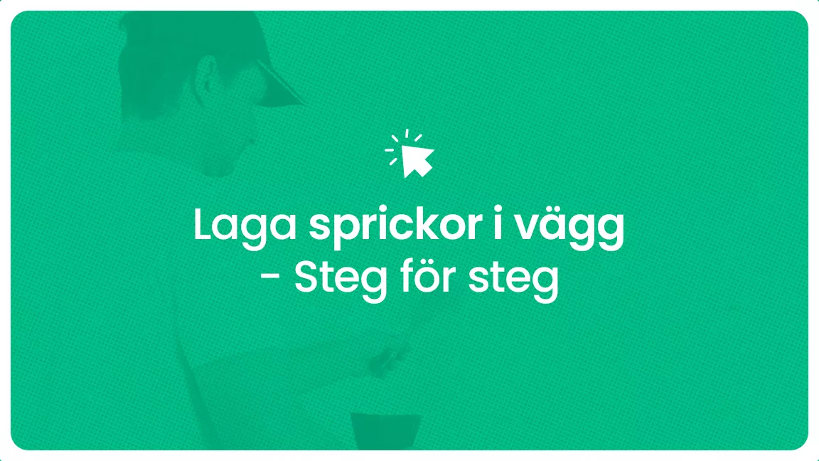 Laga sprickor i vagg