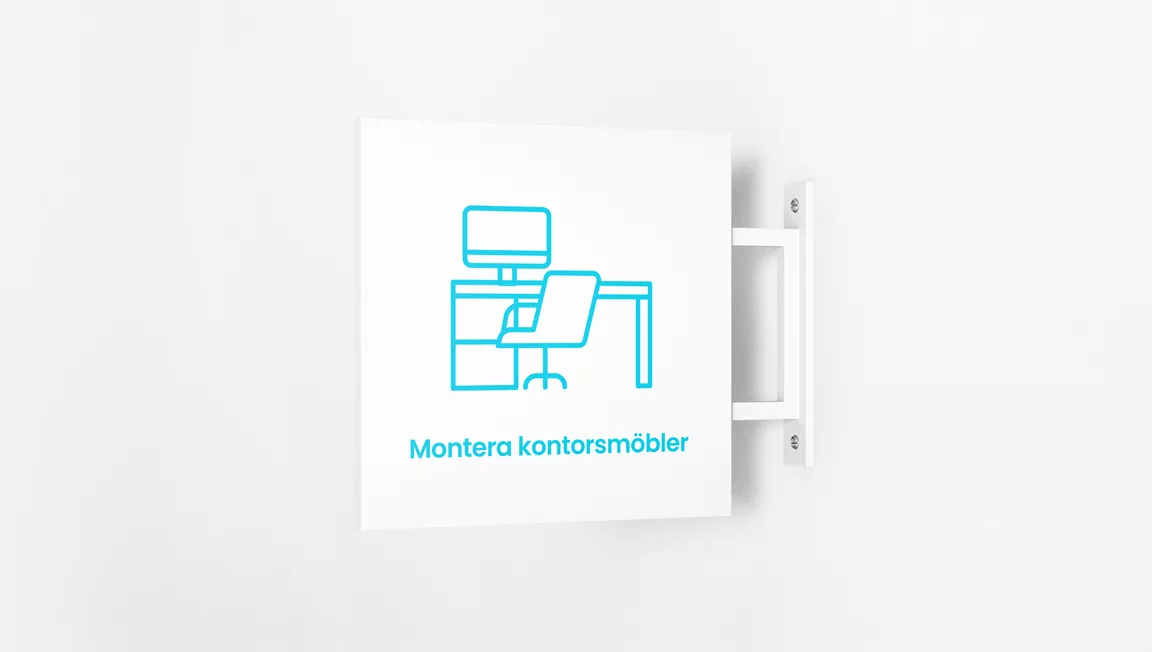 Montera kontorsmobler