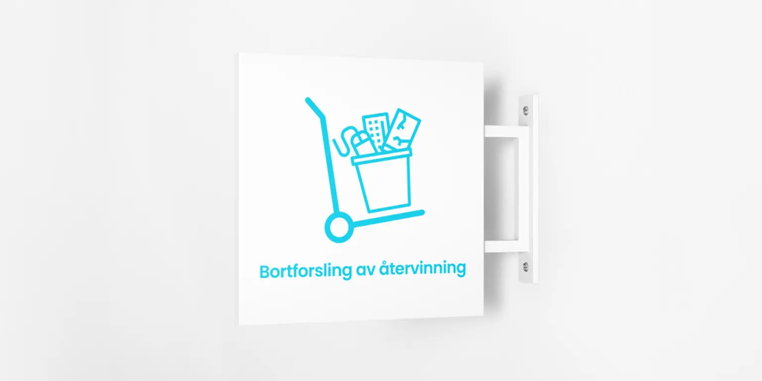 Bortforsling av atervinning