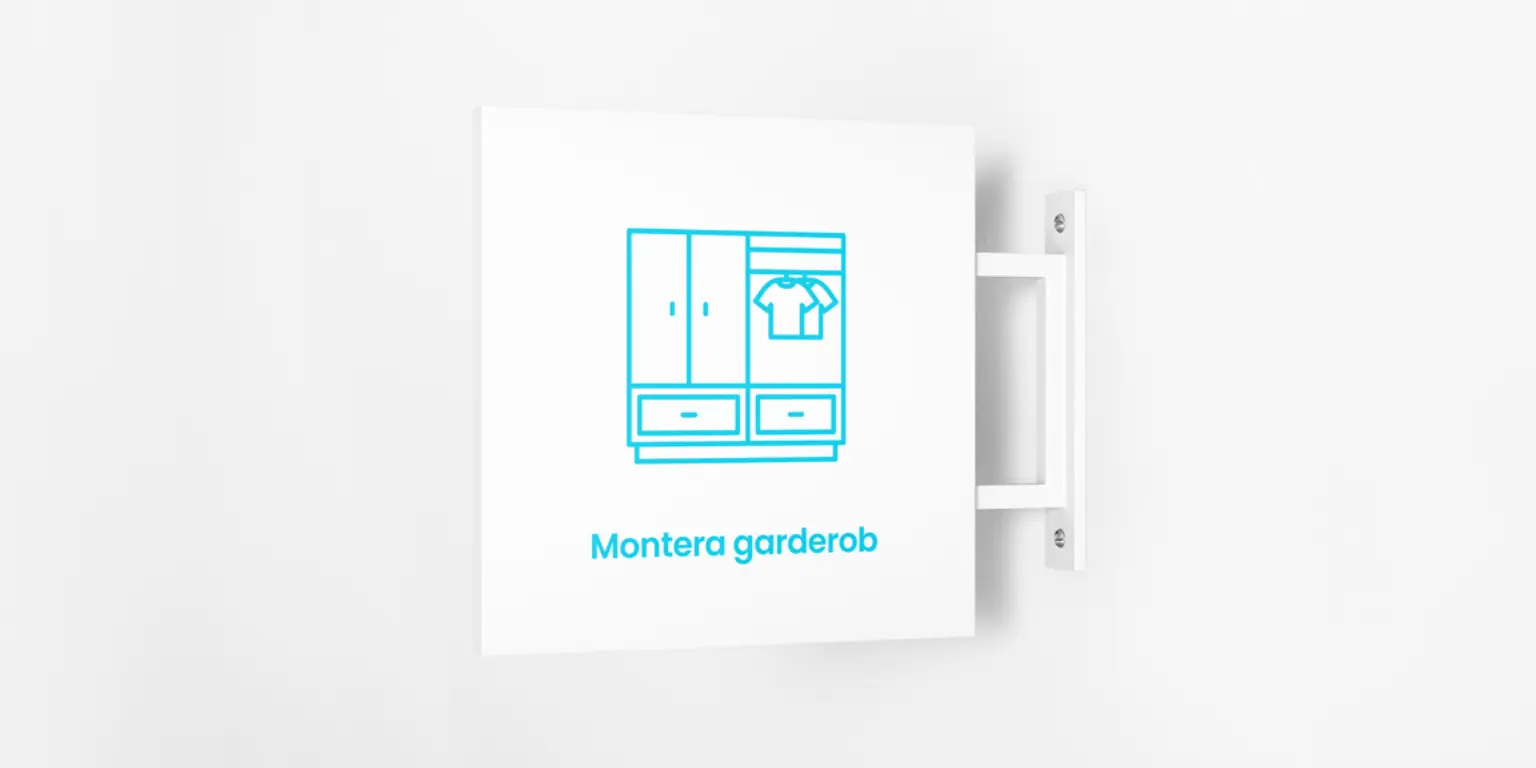 Montera garderob