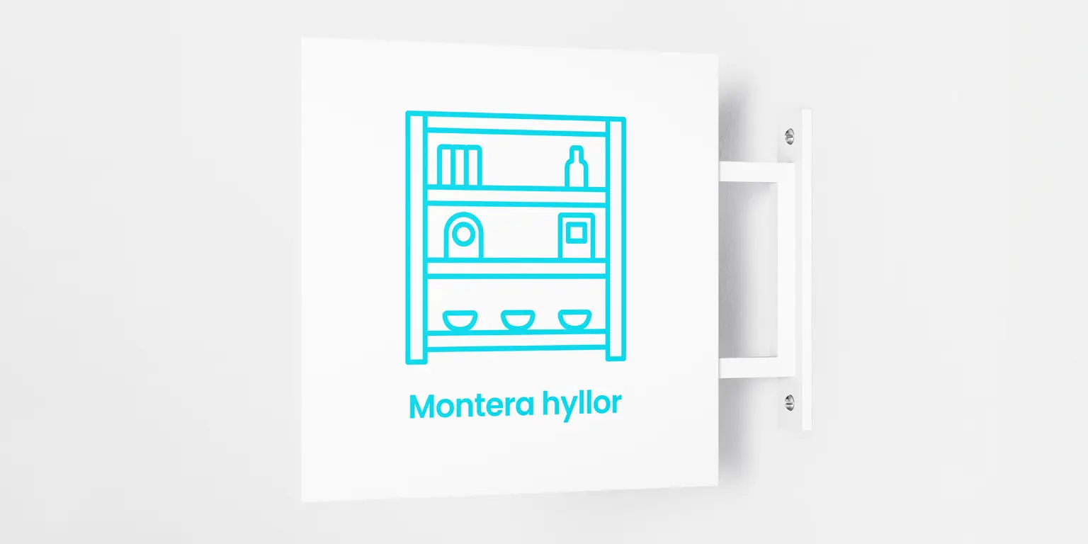 Montera hyllor snabbt sakert och snyggt
