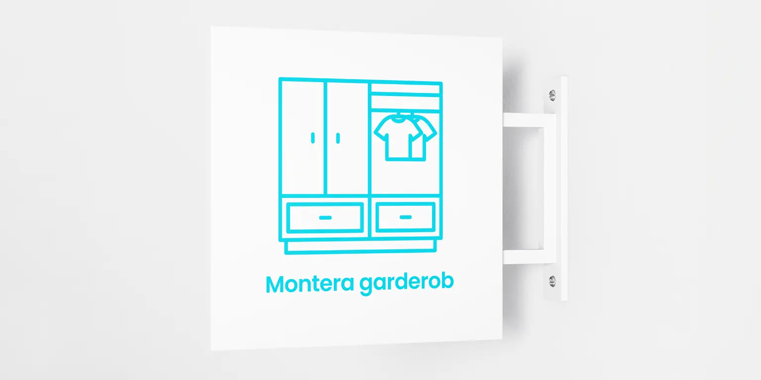 Montera garderob snabbt och professionellt