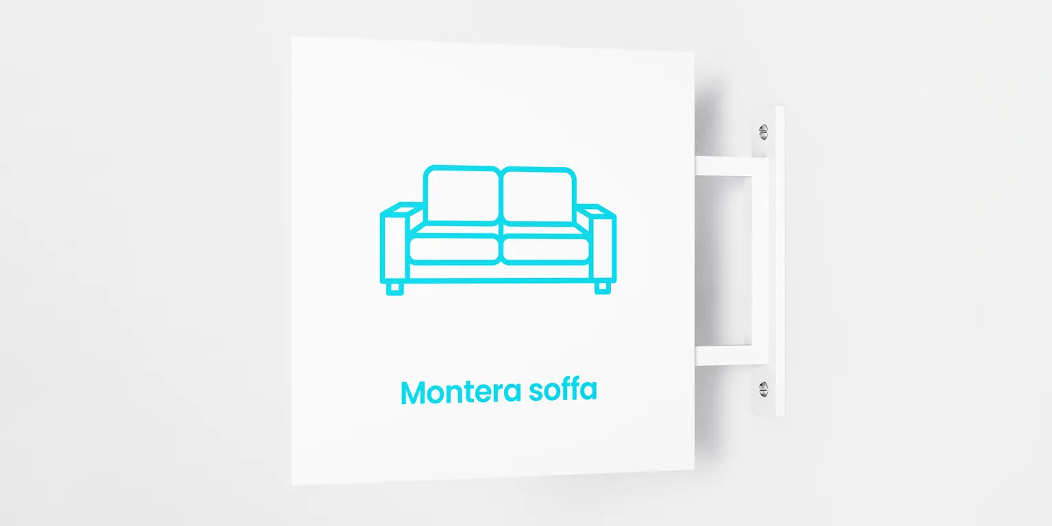 Montera soffa vi hjalper dig hela vagen