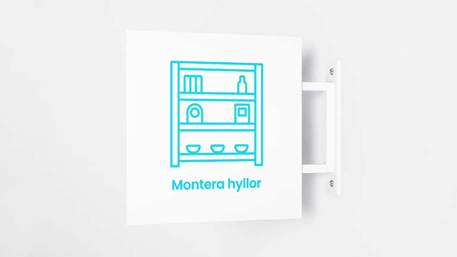 Montera hyllor snabbt sakert och snyggt