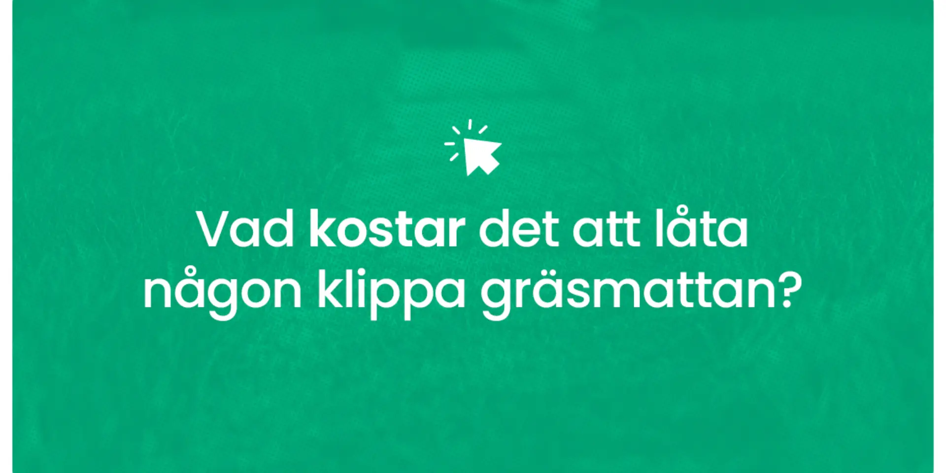 Vad kostar det att lata nagon klippa grasmattan