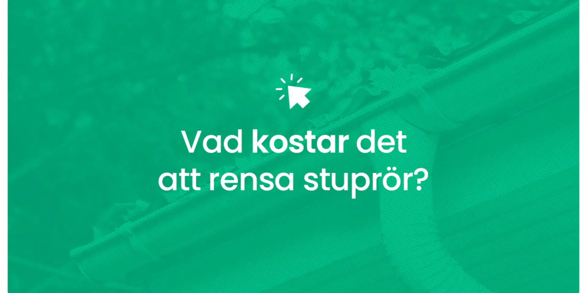 Vad kostar det att rensa stupror