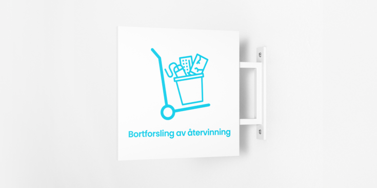 Bortforsling av atervinning