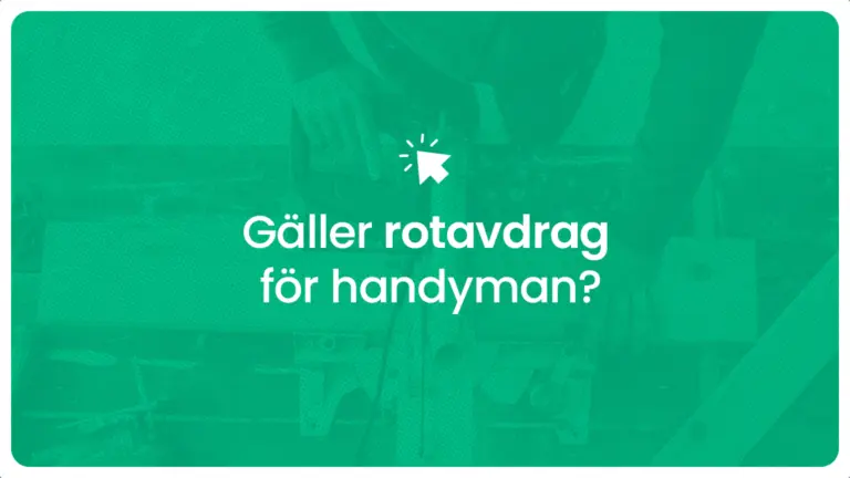 Galler rotavdrag for handyman