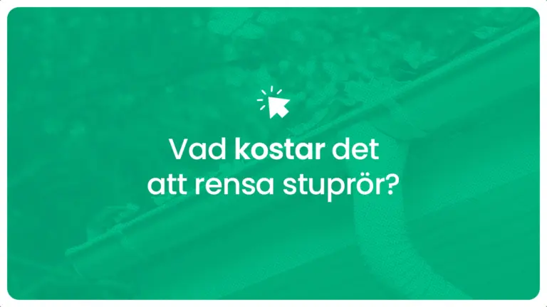 Vad kostar det att rensa stupror