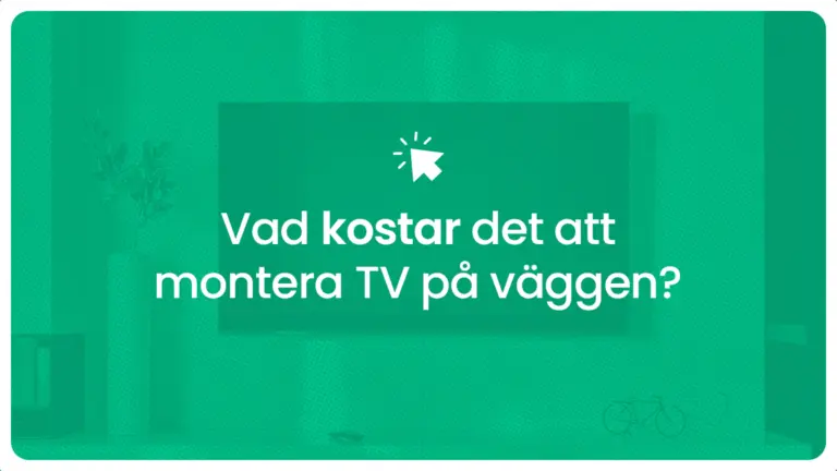 Vad kostar det att montera tv pa vaggen